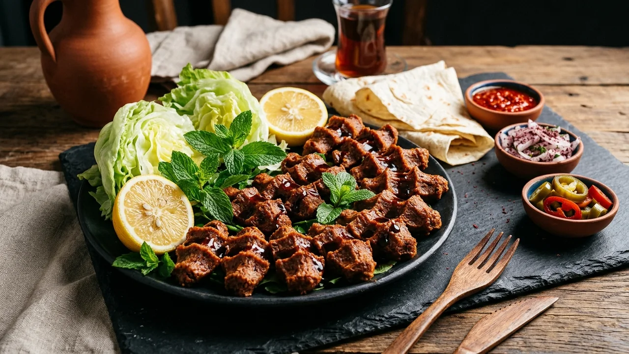 Sayapark Çiğköfte Taze Dürüm ve Porsiyon Tepsisi