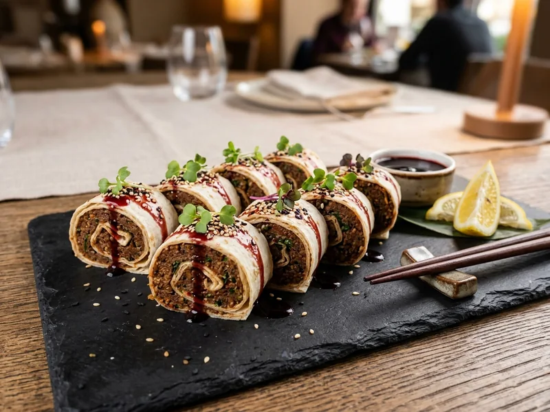 Sushi Çiğköfte Özel Dilimli Sunum